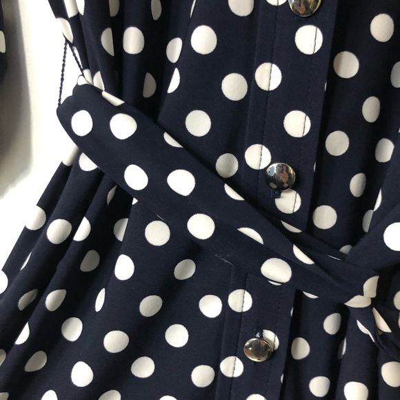 Blue polka dot dress - Picture 5 of 8